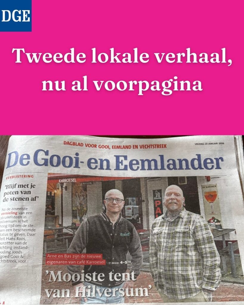 Eerste voorpagina Gooi en Eemlander